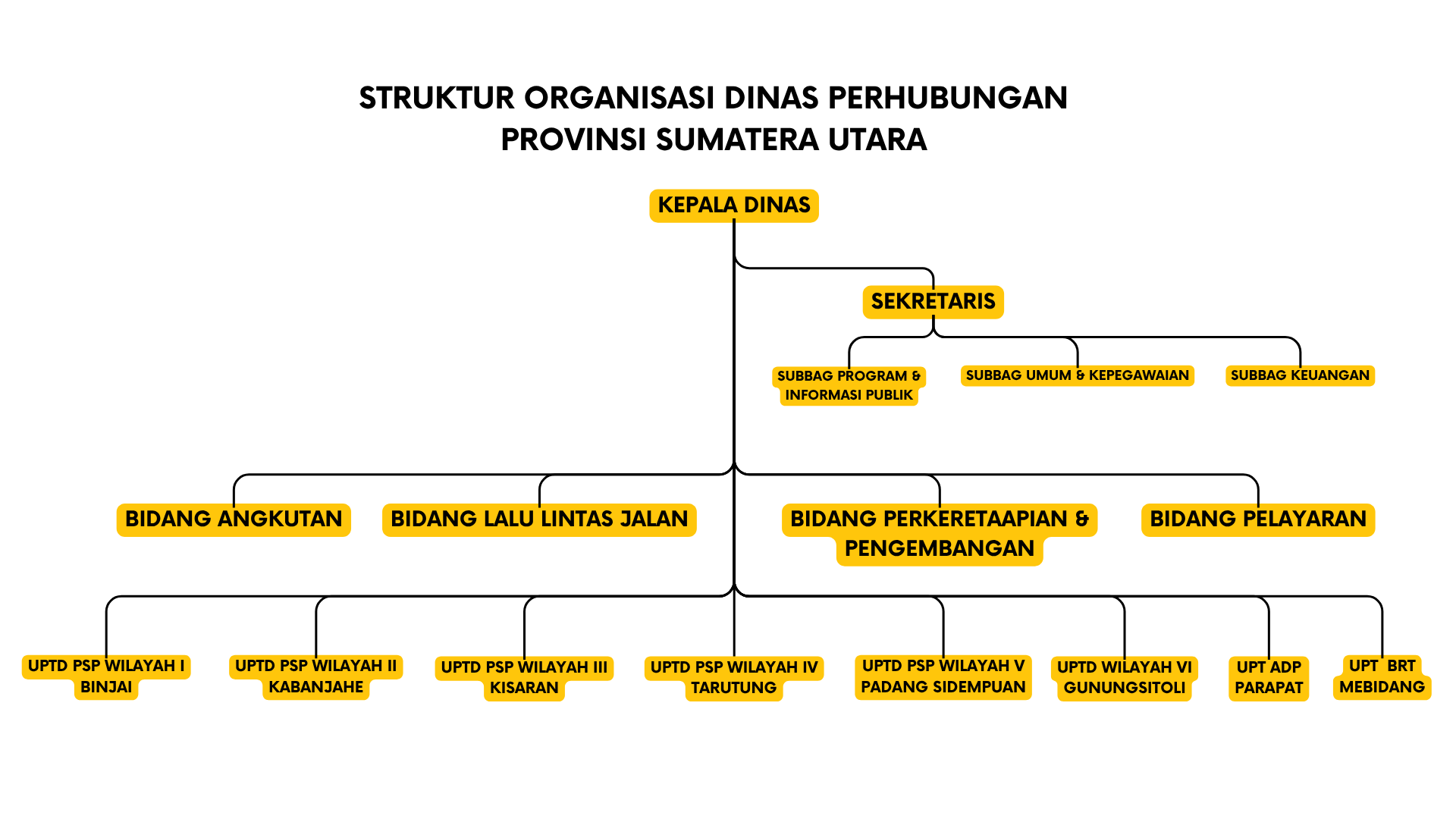 Struktur Organisasi Dinas Perhubungan Provsu