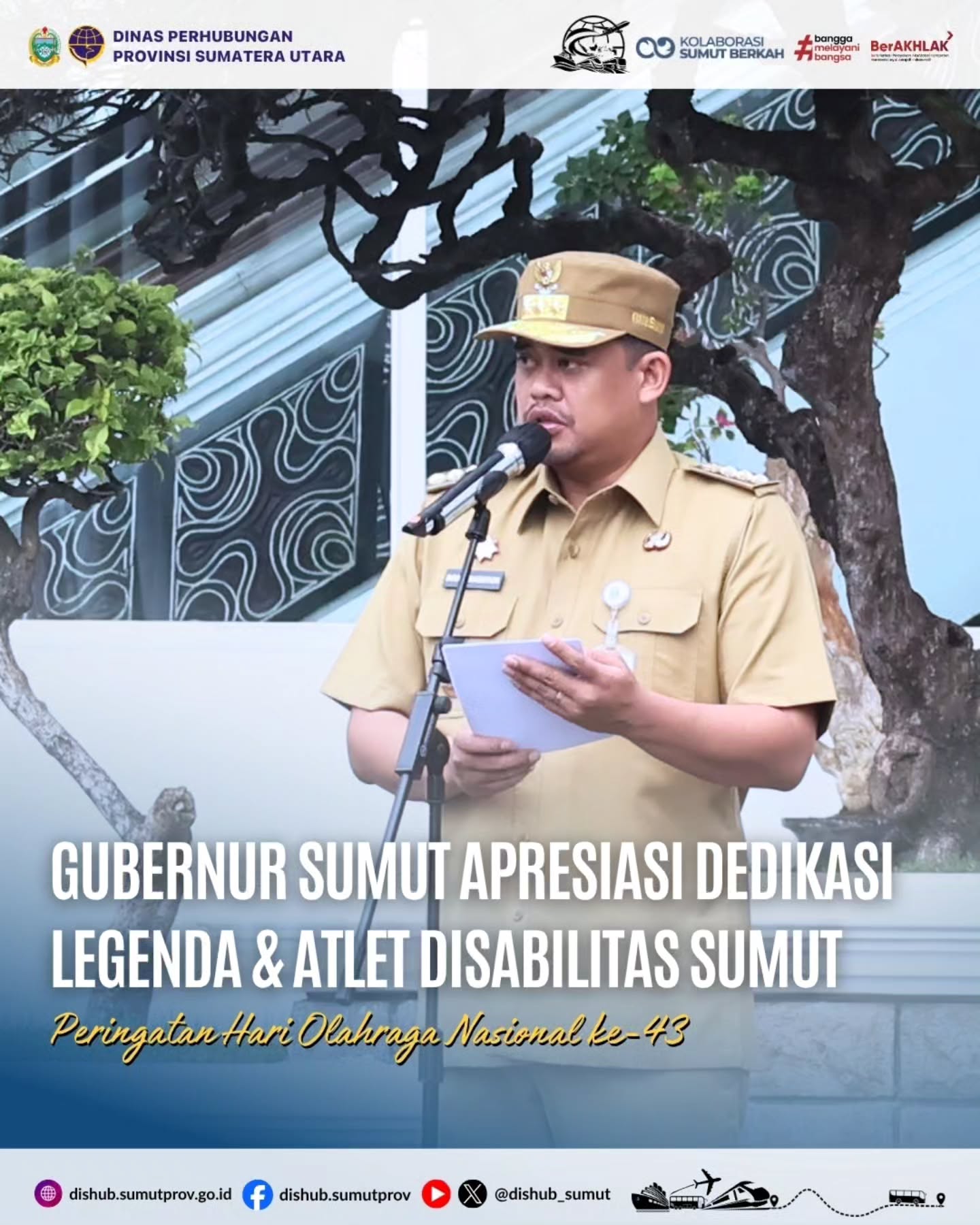 Gubernur SUMUT Apresiasi Dedikasi Legenda & Atlet Disabilitas SUMUT