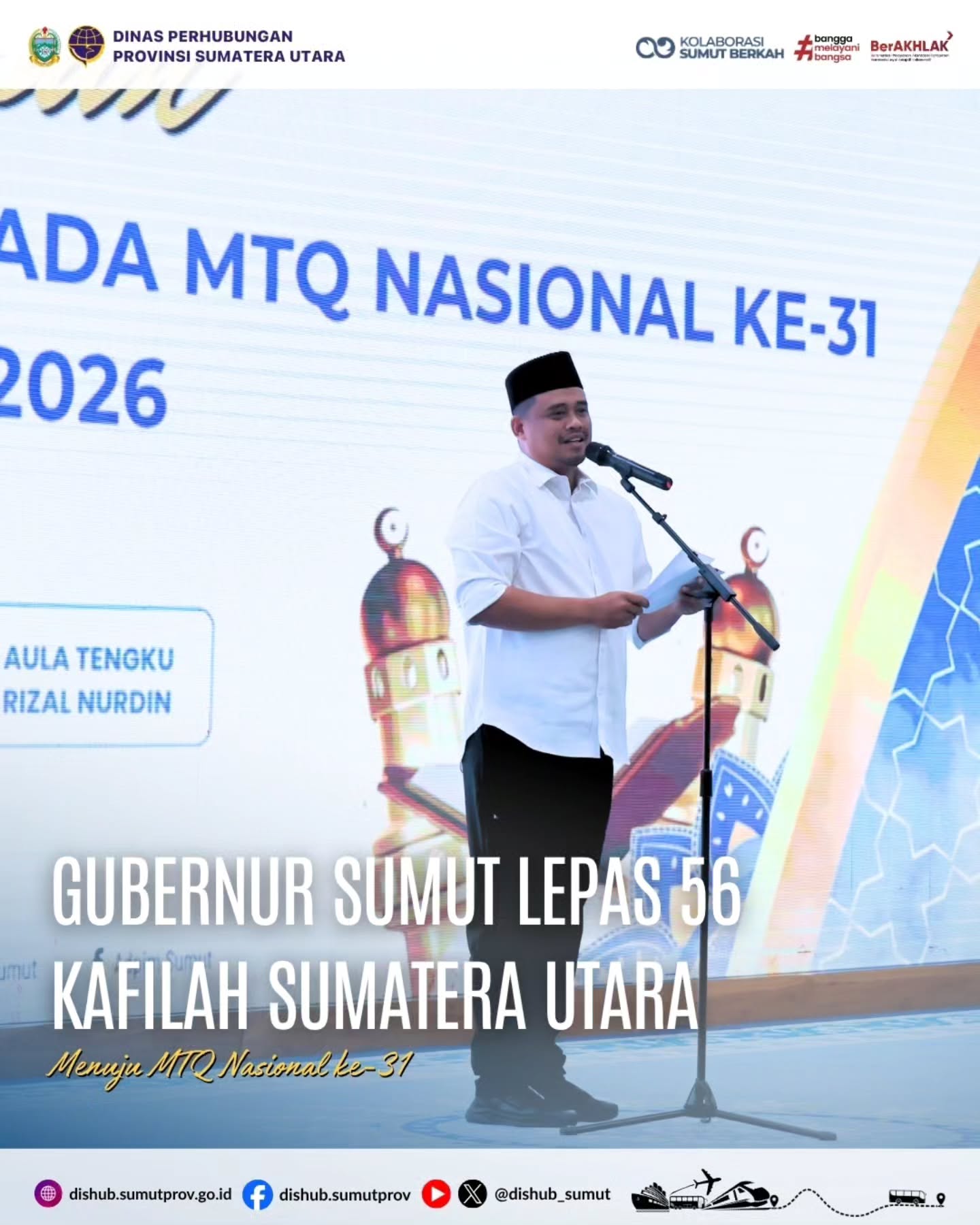 Pelepasan 56 Kafilah Sumut