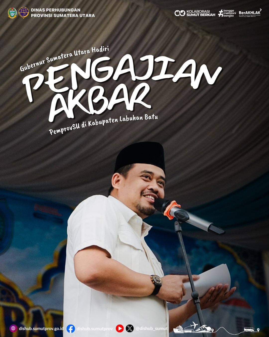 Pengajian Akbar Pemprovsu di Kabupaten Labuhanbatu 🤲🏻